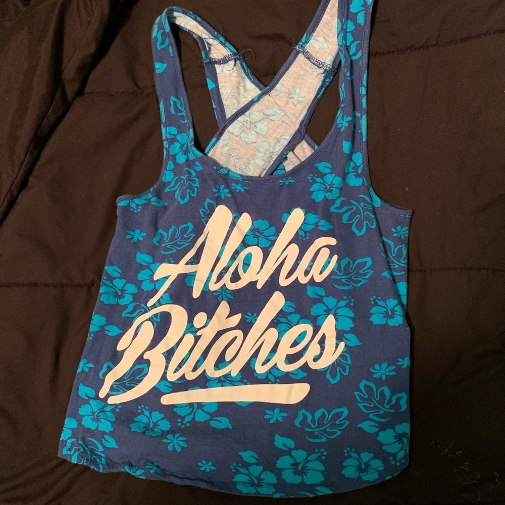 Spencers Aloha Bitches crop top